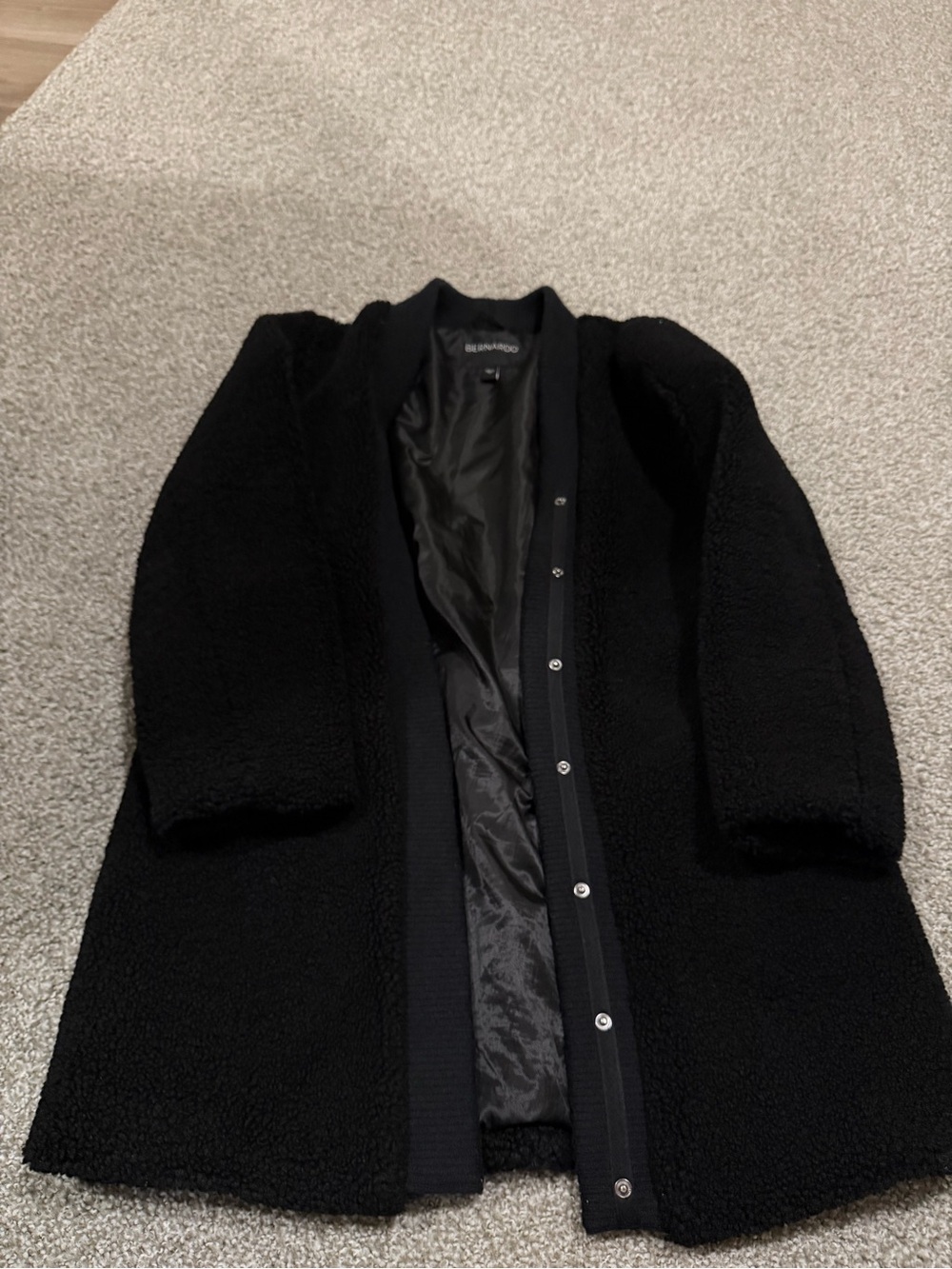 Bernardo Black Teddy Coatigan Cardigan